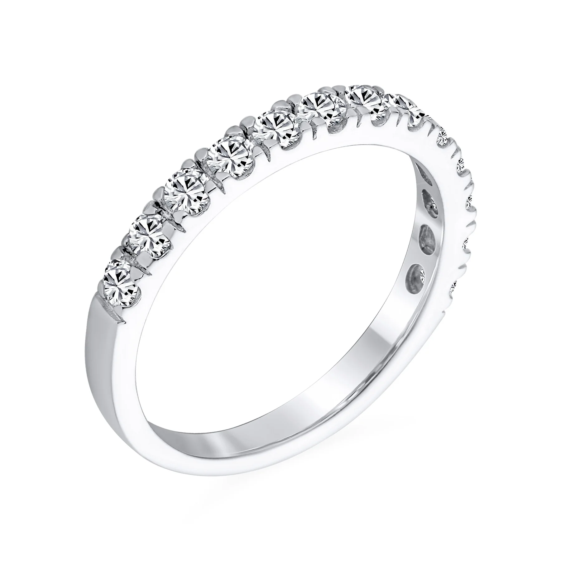 Pave CZ Cubic Zirconia Cocktail Statement Ring in .925 Sterling Silver